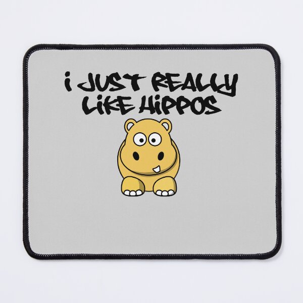 Item preview, I Really like Hippos, brown hippo - light background designed and sold by shadowthor.