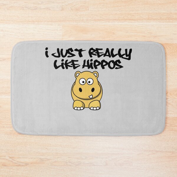 Item preview, I Really like Hippos, brown hippo - light background designed and sold by shadowthor.