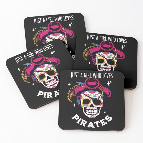 Item preview, Just a Girl Who Loves Pirates. Sugar Skull and Crossbones.  designed and sold by Barb  Hamilton ⭐⭐⭐⭐⭐.