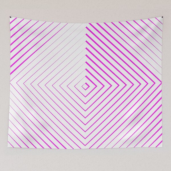 Aperçu de l'œuvre Rose fluo, illusion d'optique, dégradé de couleurs, art optique - W08 créée et vendue par AlfabetDesign.