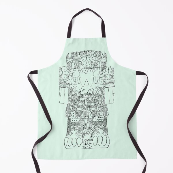 Item preview, Aztec Goddess Coatlicue - Black Outline designed and sold by kernowerno.