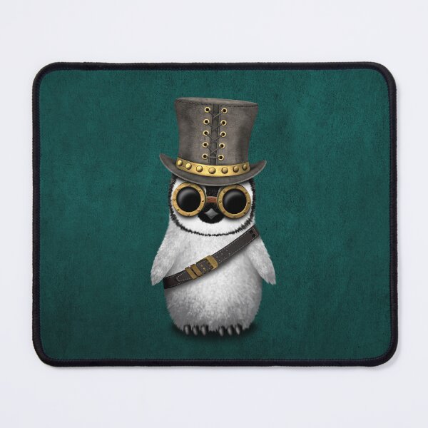 Item preview, Steampunk Baby Penguin Teal Blue designed and sold by JeffBartels.