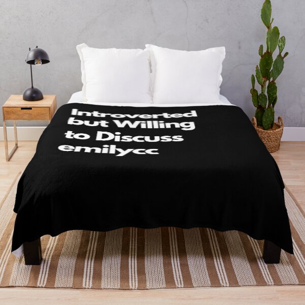 Item preview, Introverted but Willing to Discuss emilycc designed and sold by LAST WEEK'S STOLEN AESTHETICS.