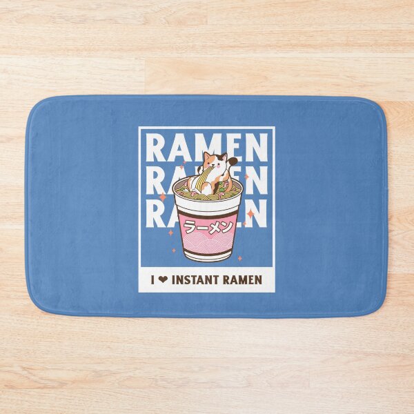 Item preview, Cat Eating Japanese Ramen Noodles Anime Kawaii  designed and sold by StudioTina.