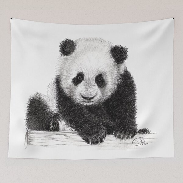 Item preview, Young panda sitting designed and sold by SylvieG18.