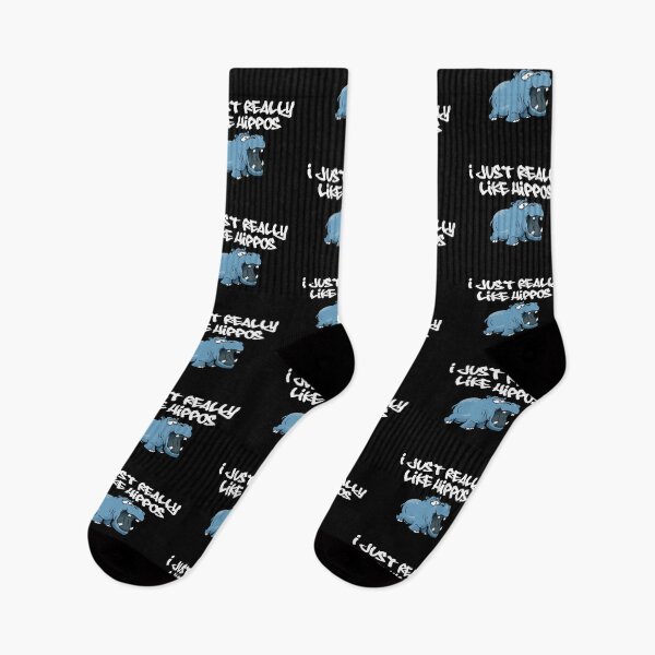 Item preview, I Really like Hippos, blue hippo - dark background designed and sold by shadowthor.