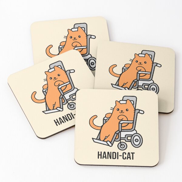 Item preview, Cute Handi-Cat Design, Disabled Orange Cat in a Wheelchair designed and sold by SteamParliament.