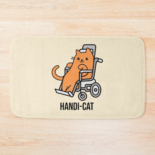 Item preview, Cute Handi-Cat Design, Disabled Orange Cat in a Wheelchair designed and sold by SteamParliament.