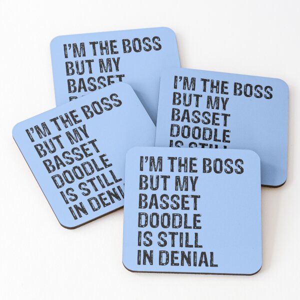 Item preview, I'm The Boss But Basset Doodle Still In Denial  designed and sold by Guarddogdrive.