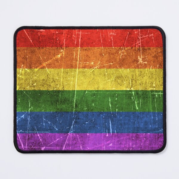 Item preview, Vintage Aged and Scratched Rainbow Gay Pride Flag designed and sold by JeffBartels.
