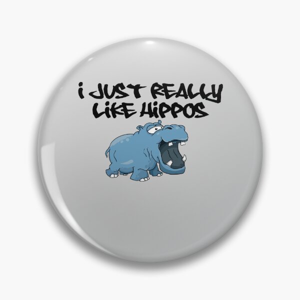 Item preview, I Really like Hippos, blue hippo - light background designed and sold by shadowthor.