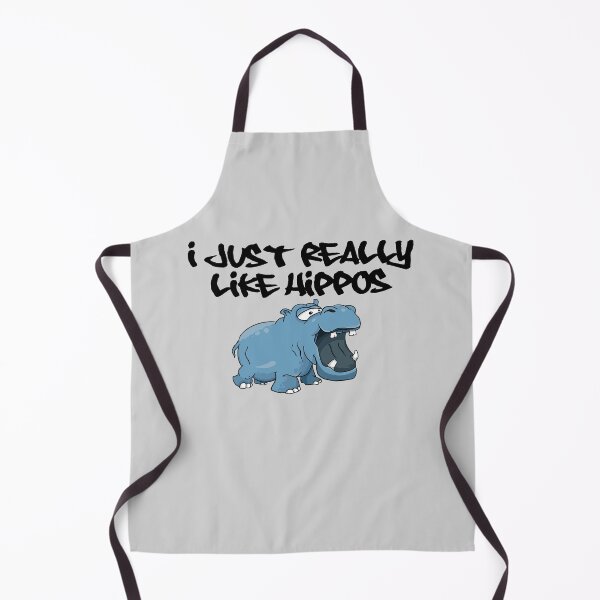 Item preview, I Really like Hippos, blue hippo - light background designed and sold by shadowthor.