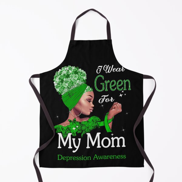 Item preview, Depression Awareness Black Girl I Wear Green For My Mom designed and sold by tenjun16.
