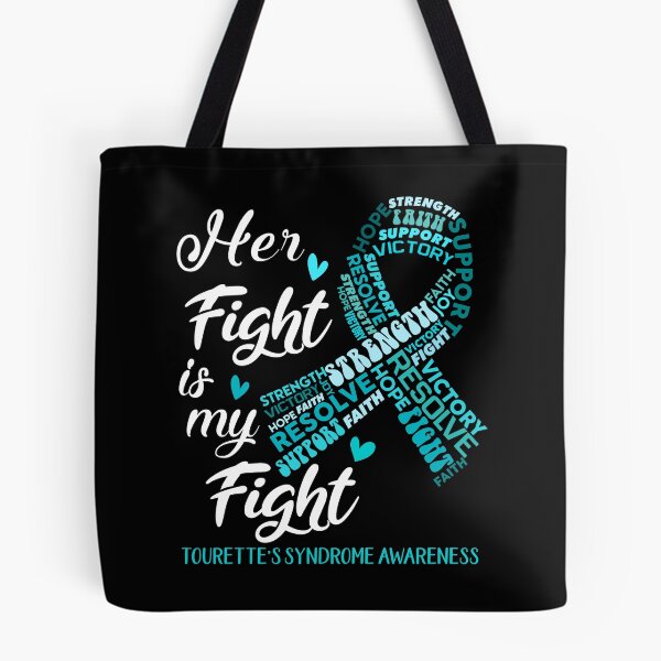 Item preview, Tourette's Syndrome Warrior, Her Fight is my Fight Tourette's Syndrome Awareness designed and sold by Greggwillard.