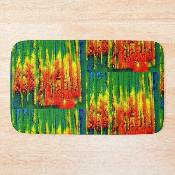 Item preview, Neon Fiery Trees Tie Dye Icicles Forest Abstract designed and sold by DianeBP.
