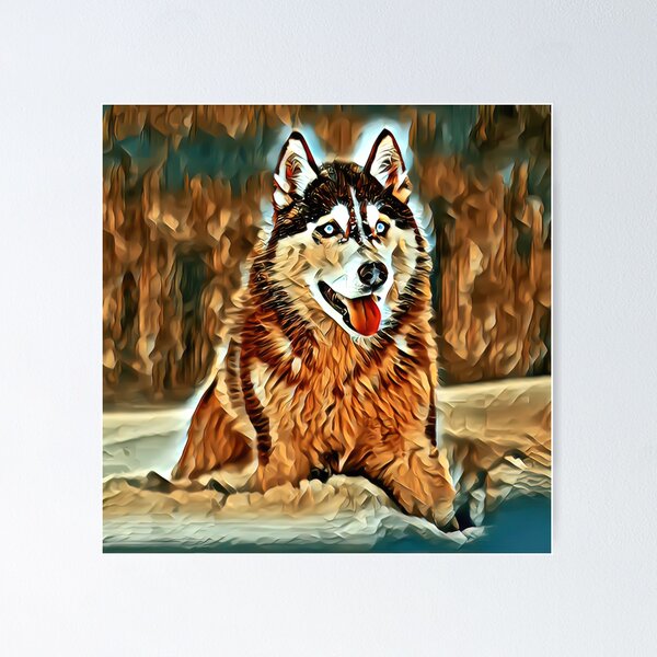 Item preview, Alaskan Malamute Digital Art designed and sold by MSDream Art ✔️.