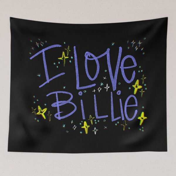 Item preview, I LOVE BILLIE CUSTOM NAME PURPLE  designed and sold by GIVENGRACE.ART.