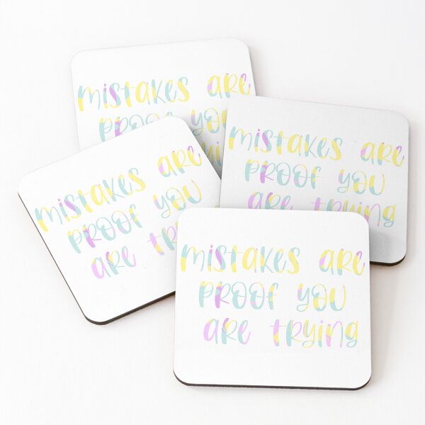Item preview, Mistakes are proof you are trying  designed and sold by Handdrawnbyzoe.