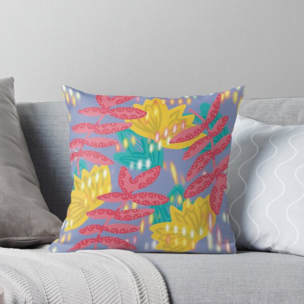 Item preview, Flowers lights blue colorful modern feminine pattern  designed and sold by mwangadesign.
