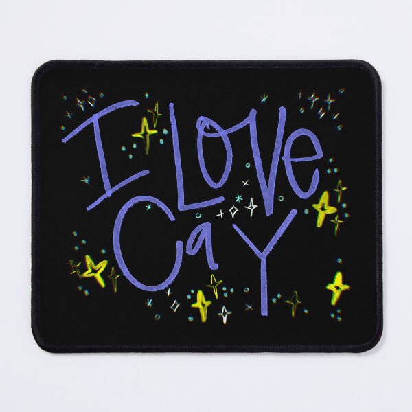 Item preview, I LOVE CAY CUSTOM NAME PURPLE designed and sold by GIVENGRACE.ART.