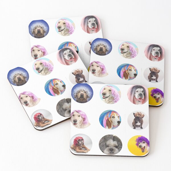 Item preview, Doggo With Wig / Funny Dog Pictures and Cute Dog Images For Dog Lovers designed and sold by haRexia.