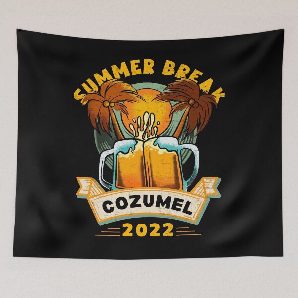 Item preview, Cozumel Mexico Beach Summer Vacation Palm Trees Sunset designed and sold by retrodesigner14.
