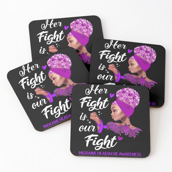Item preview, Migraine Headache Awareness - Her Fight is Our Fight designed and sold by RidnerStore.
