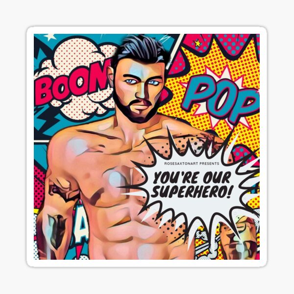 Boom! Pop! You're Our Superhero! Sticker