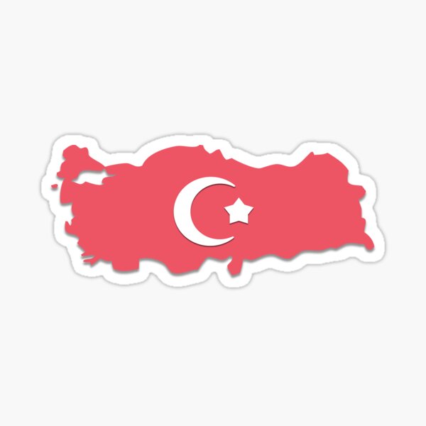 "Turkey" Sticker for Sale by FlatFlags | Redbubble