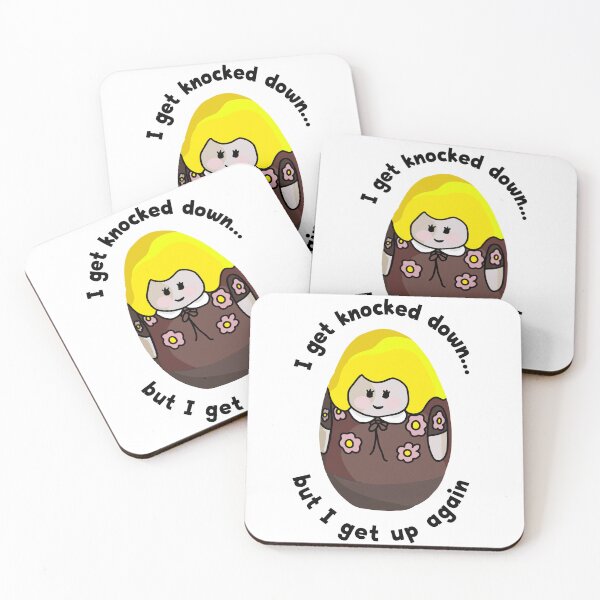 Item preview, Women Weebles Get Knocked Down designed and sold by Unhinged Heather.
