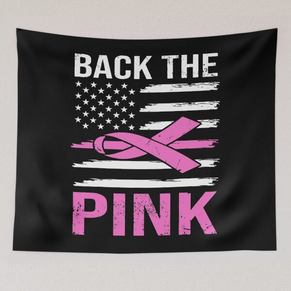 Item preview, Back The Pink Ribbon Flag Breast Cancer Awareness designed and sold by BoriJanis.
