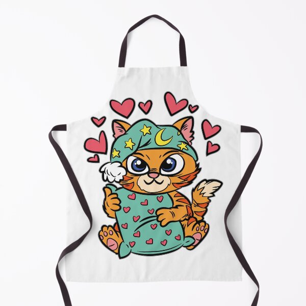 Item preview, Sleepy Cat Pjamas Bodysuit Nightshirt Kitty designed and sold by Moonpie90.