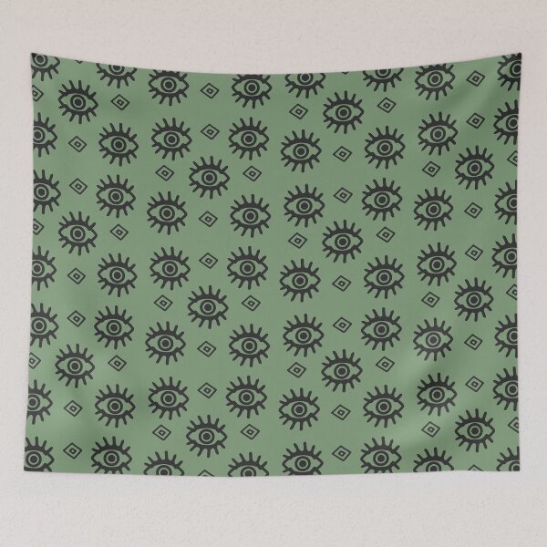 Item preview, Sage green and black eye print designed and sold by DemonicGloom.