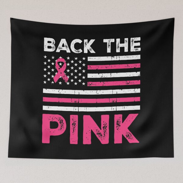 Item preview, Back The Pink Ribbon Flag Breast Cancer Awareness designed and sold by BoriJanis.