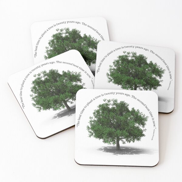 Item preview, “The best time to plant a tree is twenty years ago. The second best time is now.” designed and sold by amuseXpress.