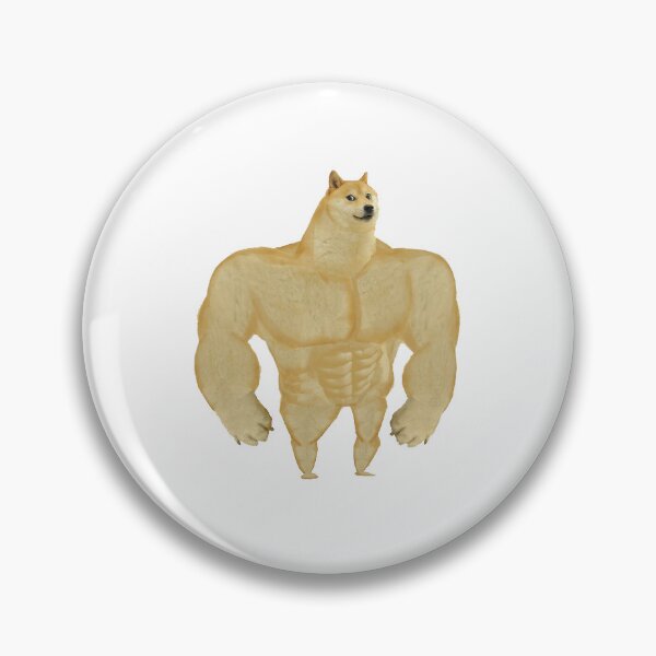 Item preview, Buff doge meme designed and sold by SuperPlebGuy.