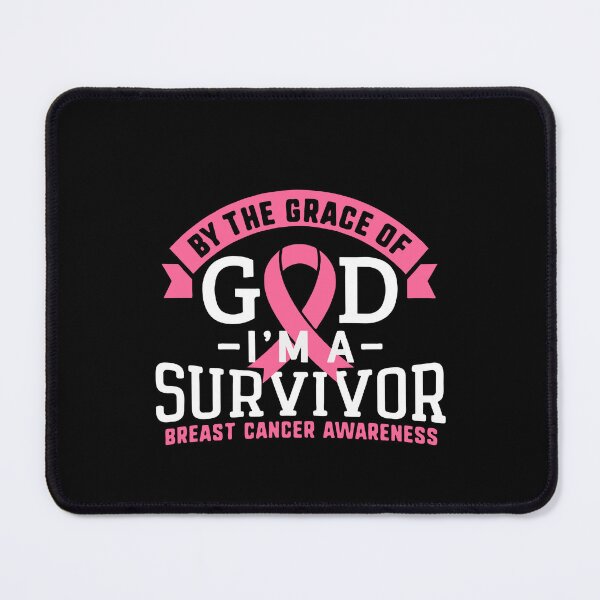 Item preview, Breast Cancer Survivor Support Pink Ribbon Grace God designed and sold by BoriJanis.