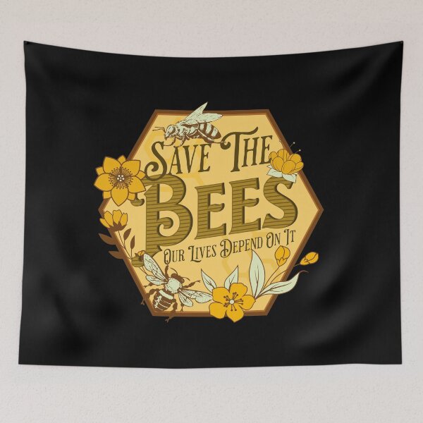 Item preview, Save The Bees Our Lives Depend On It Vintage Country Honey Bee designed and sold by JessieJune.