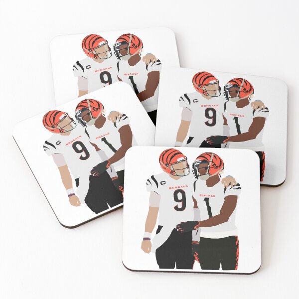 Item preview, Natural Soccer League Overcome Yourself Joe Burrow And Ja'Marr Chase Retro designed and sold by JimenezIllusion.