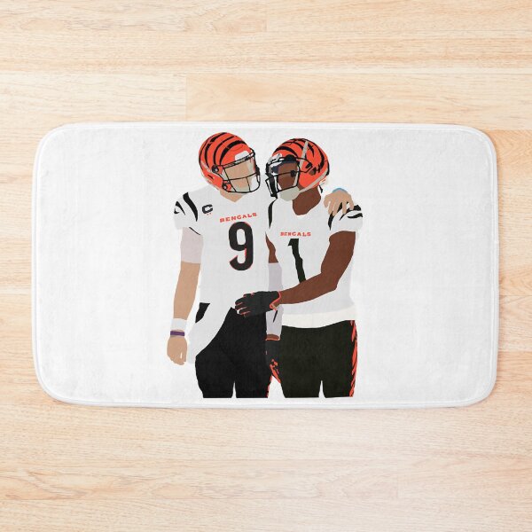 Item preview, Natural Soccer League Overcome Yourself Joe Burrow And Ja'Marr Chase Retro designed and sold by JimenezIllusion.