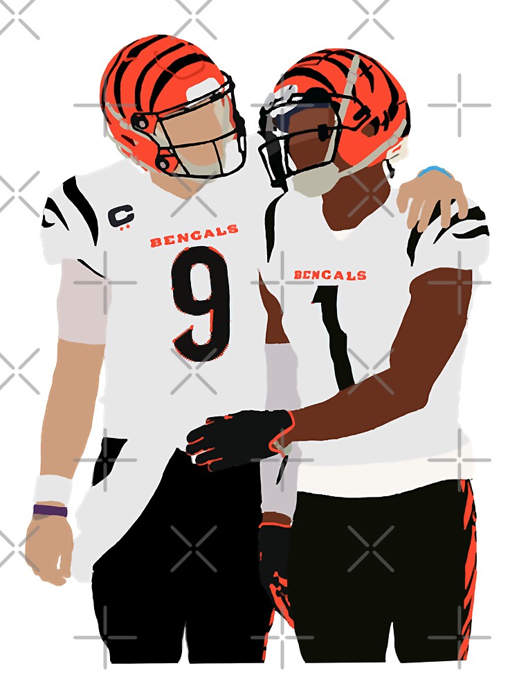 Joe Burrow Ja'marr Chase Vintage Style Cincinnati Bengals Super