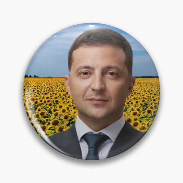 Item preview, Volodymyr Zelenskyy with Sunflowers  designed and sold by romeobravado.