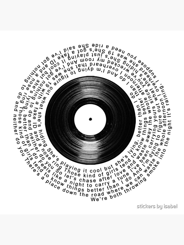 "kilby girl lyrics" Poster for Sale by isabelwatchorn Redbubble
