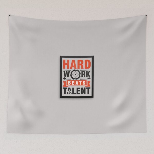 Item preview, Motivational quotes, Hard Work beats Talent designed and sold by StevanoArt.
