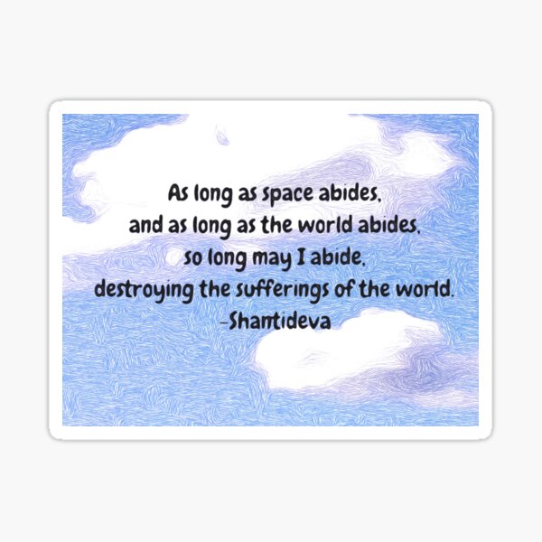 SHANTDEVA'S VOW Sticker