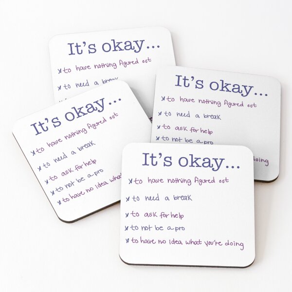 Item preview, It’s Okay designed and sold by Bookish Blossom.