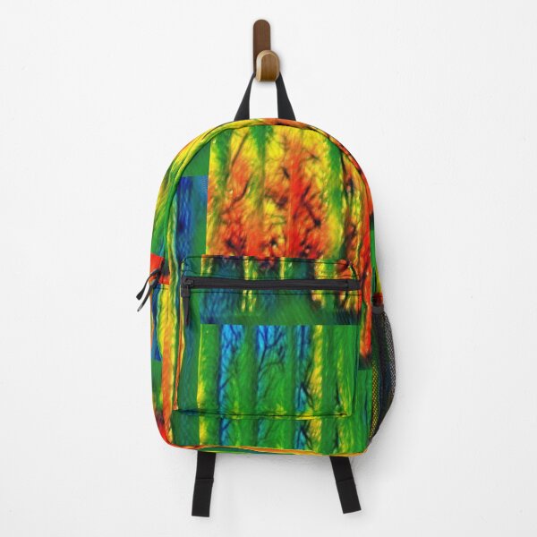 Item preview, Neon Fiery Trees Tie Dye Icicles Forest Abstract designed and sold by DianeBP.