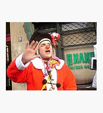 Red nose,nose happy... Photographic Print