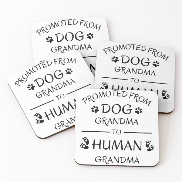 Item preview, Promoted from Dog Grandma to Human Grandma designed and sold by tnwbank.