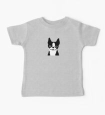 Boston Terrier Smiling Face Baby Tee